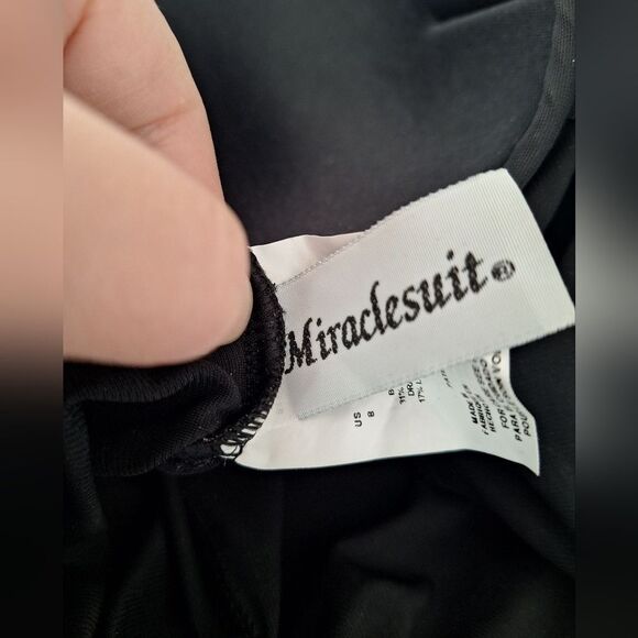 Miraclesuit Black One Piece Swimsuit Size 8‎ - Picture 3 of 5